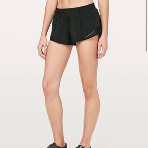 Black Lululemon Hotty Hot Shorts Size 6